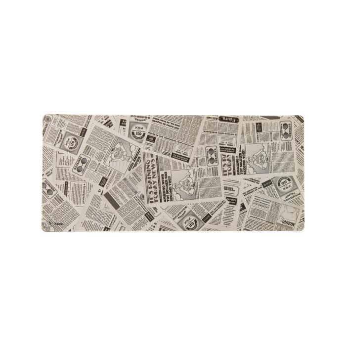 Fisura Gaming Mouse Pad XXL Journal, White and Black