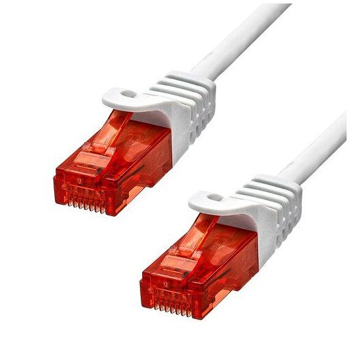 ProXtend RJ-45 to RJ-45 Cable - 7m - 6mm UTP CAT 6 - Halogen Free, Crochetless, Locked - White