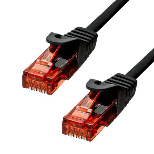 ProXtend RJ-45 to RJ-45 Cable - 10m - 6mm UTP CAT 6 - Halogen Free, Crochet Free, Locking - Black