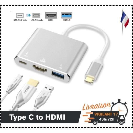 Adaptateur ISONIX USB-C vers HDMI (3.1 Gen 2) - Résolution 4K