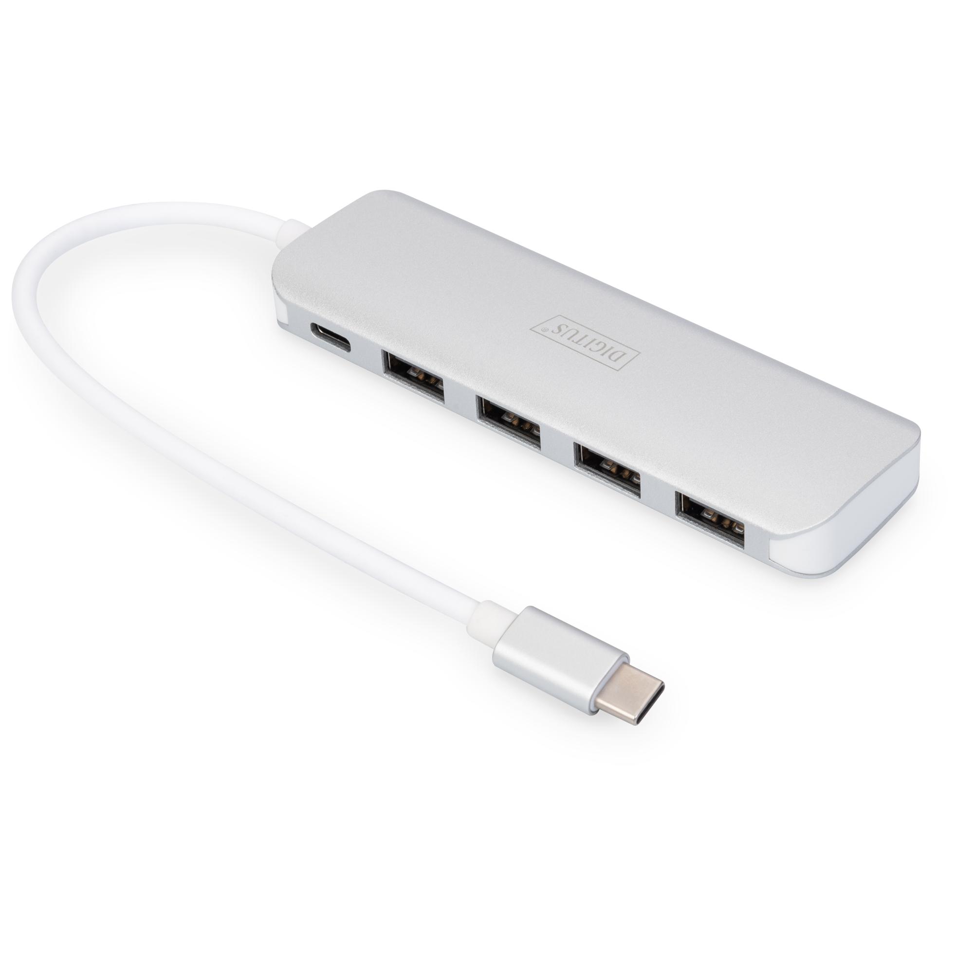 Digitus 4-Port USB 3.0 Hub with USB Type-C + PD