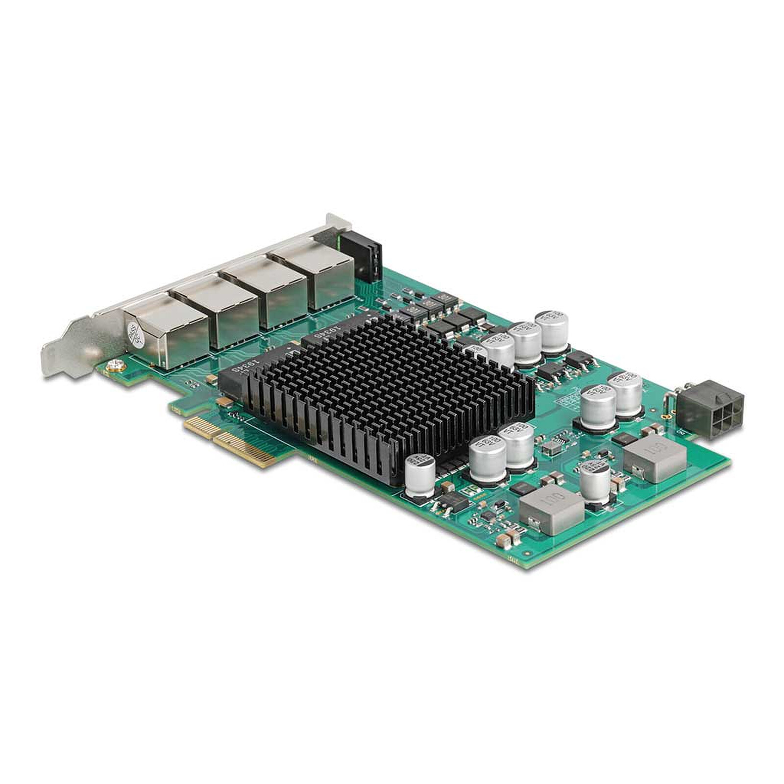 Tarjeta de red DeLock PCI Express x4 con 4x Ethernet Gigabit PoE+