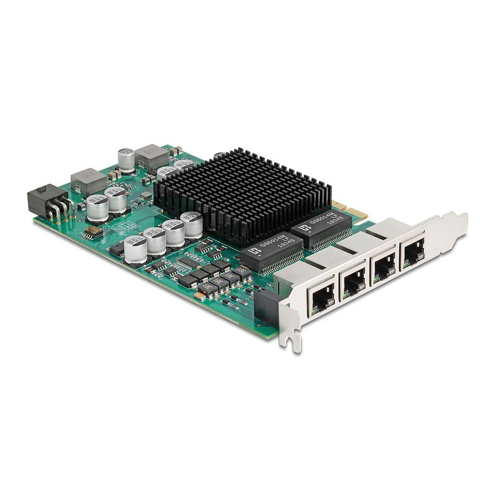 Tarjeta de red DeLock PCI Express x4 con 4x Ethernet Gigabit PoE+