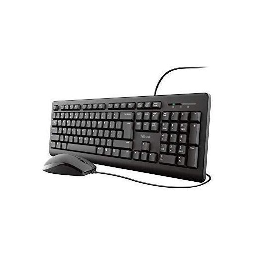 Kit de teclado y ratón Trust IT Trust (Negro, USB, QWERTY)