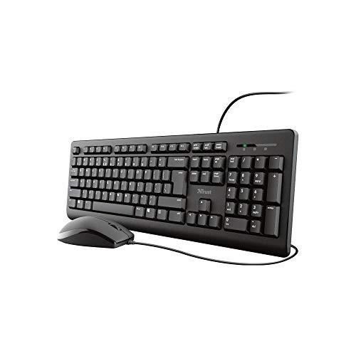Trust IT Trust Keyboard and Mouse Set (Black, USB, QWERTY)