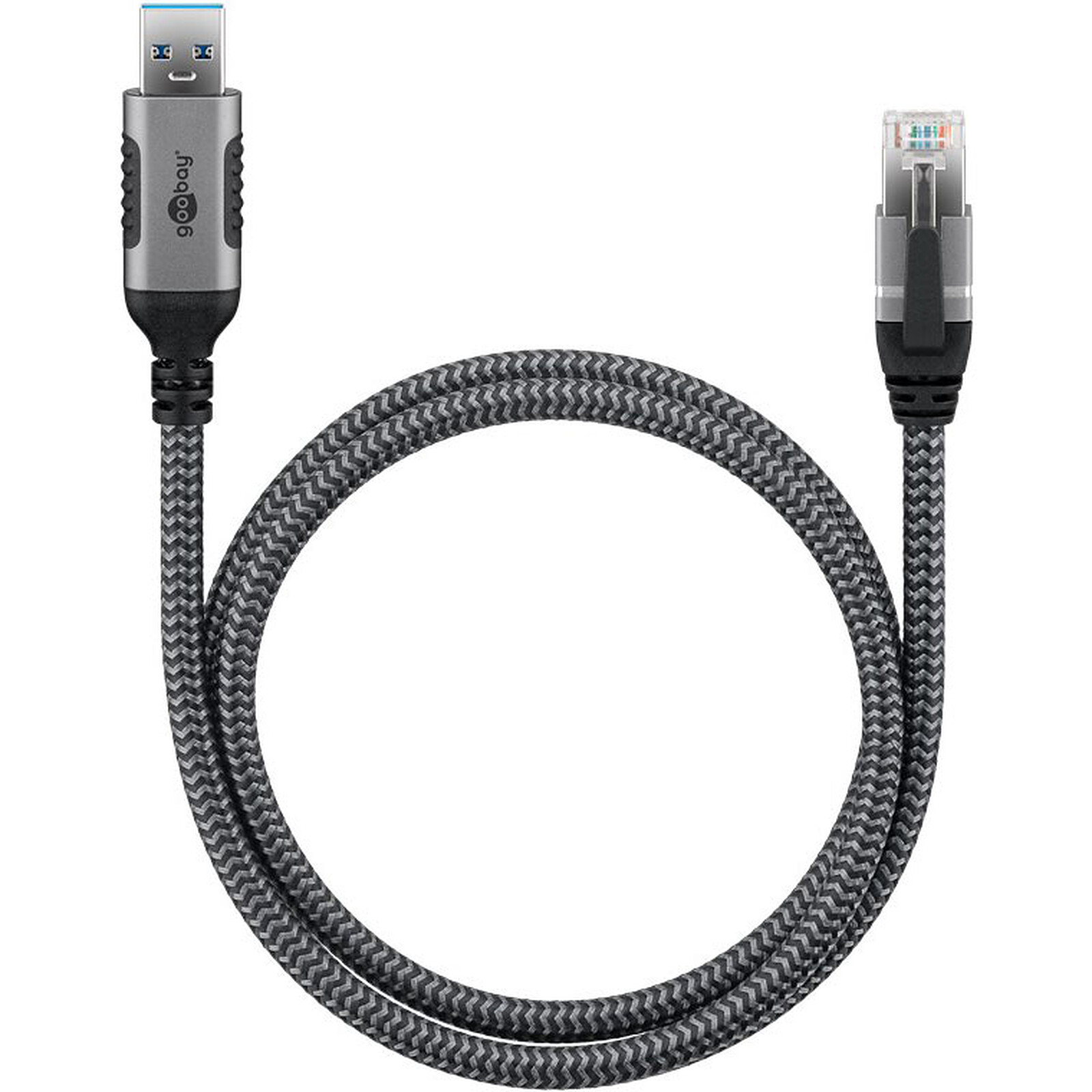 Goobay Ethernet cable USB-A 3.0 to RJ45 CAT 6 FTP - M/M - 15 m