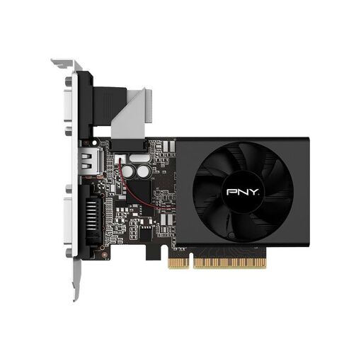 Carte graphique PNY GeForce GT 730 - 2 Go GDDR3 - Profil bas PCIe 2.0 x8 - DVI, D-Sub, HDMI