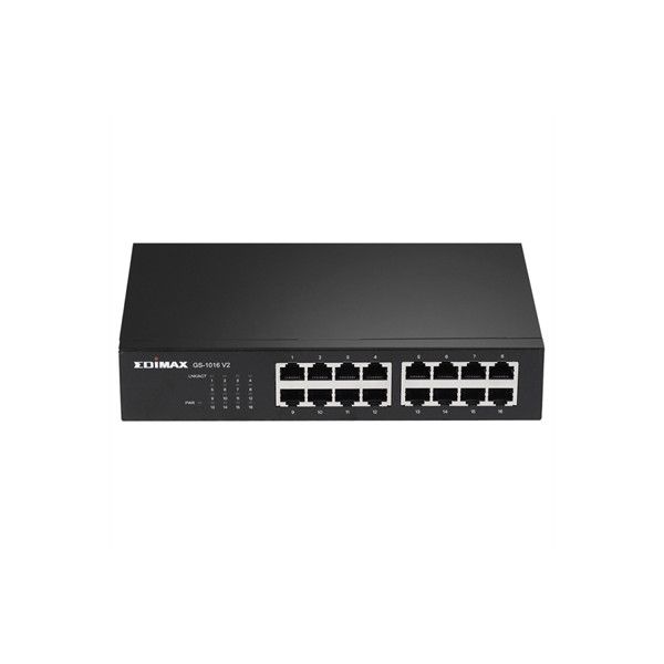 Edimax GS-1016 V2 Managed Gigabit Ethernet Switch (10/100/1000) Black