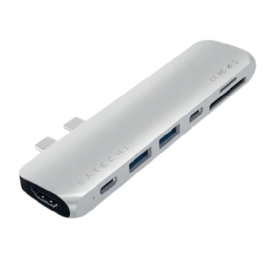 Adaptador de estación Satechi de tipo C Pro de aluminio