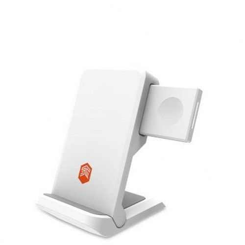 Wireless Charging Stand - Qi Compatible Go Portable and Foldable STM White