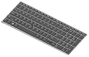 HP Laptop Additional Component Keyboard (German - with Backlight - 1Y Warranty)
