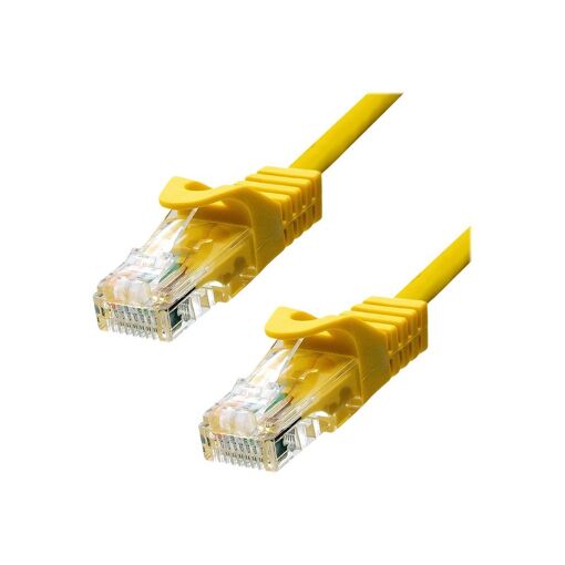 Cable de red ProXtend - 50 cm, 5,4 mm UTP CAT 5e, Amarillo