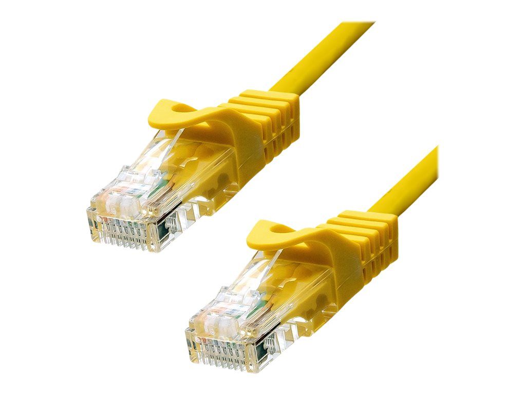 ProXtend Network Cable - 50cm, 5.4mm UTP CAT 5e, Yellow