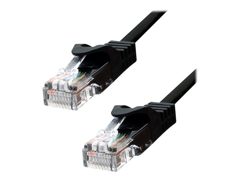 ProXtend Network Cable - 15m, 5.4mm UTP CAT 5e, Molded, Locking, Black