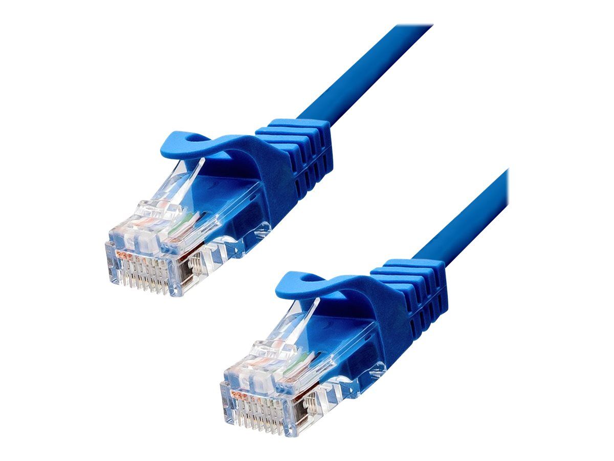 ProXtend RJ-45 to RJ-45 Cable - 15m - 5.4mm - UTP - CAT 5e - Molded, Hookless, Locking - Blue
