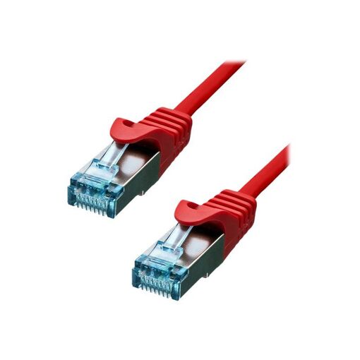 Cable ProXtend RJ-45 CAT 6a - 75 cm, 6 mm, S/FTP, Rojo