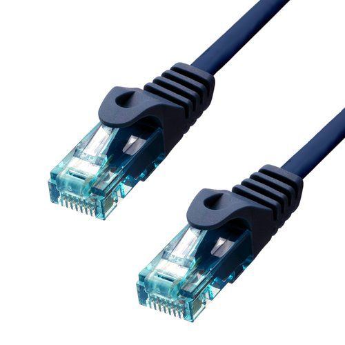 ProXtend RJ-45 to RJ-45 Cable - 15m - 6mm UTP - CAT 6a - IEEE 802.3at - Halogen-Free, Molded, Crochet-Less, Locking - Blue