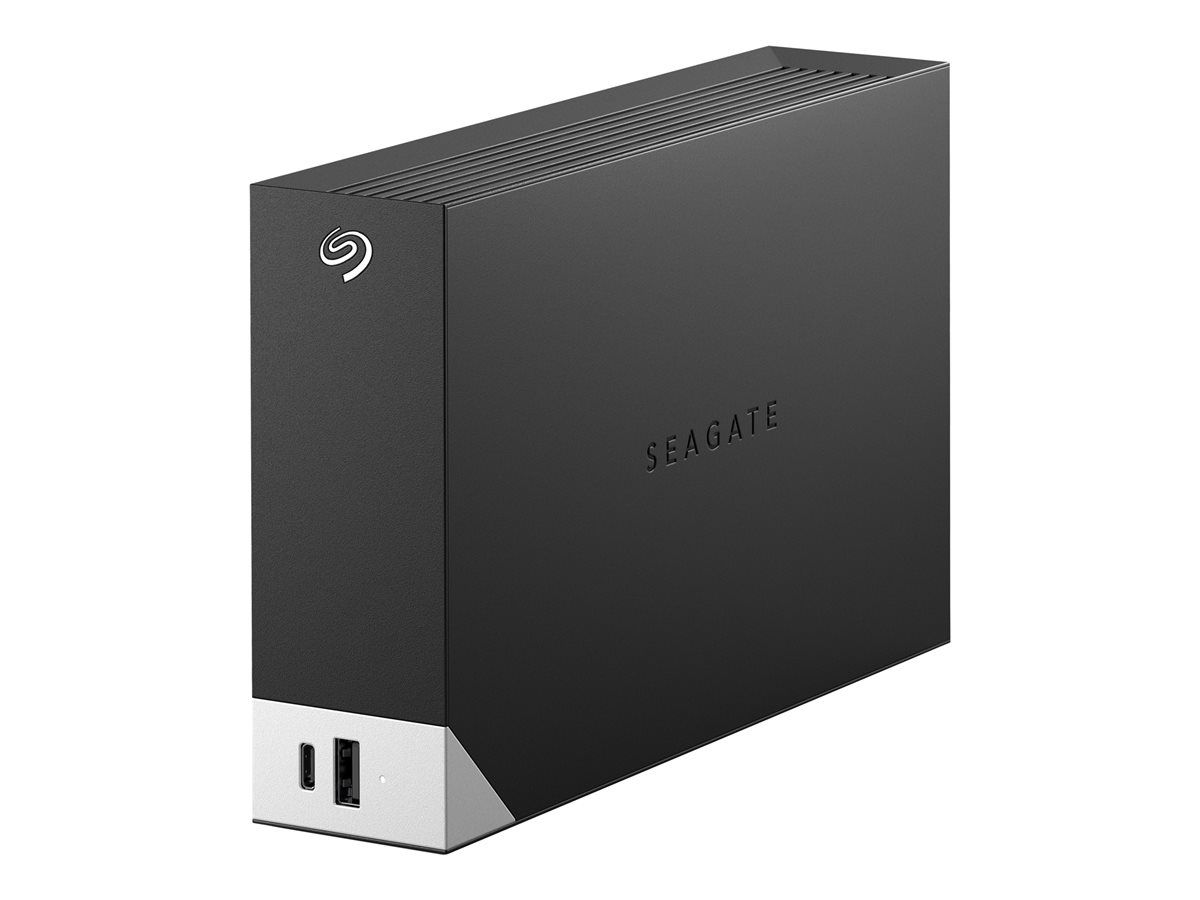 Seagate One Touch 8TB External Hard Drive with Hub - USB 3.0 - Black