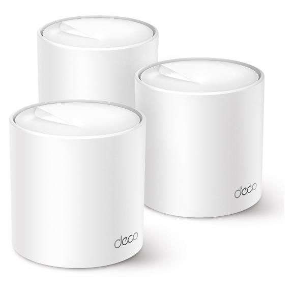 TP-Link Deco X50 Wi-Fi System (3 Routers) - Up to 6500 sq. ft. - 1GbE Mesh - Wi-Fi 6 - Bi-band