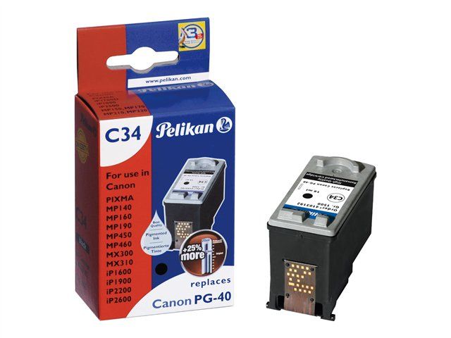 Pelikan C34 18ml Black Ink Tank (Alternative for Canon PG-40)