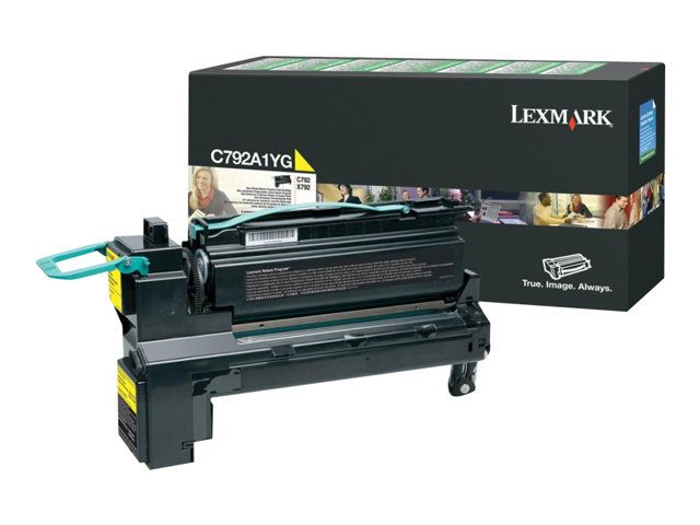 Lexmark Yellow Original Toner Cartridge LCCP, LRP for C792de, 792dhe, 792dte, 792e; X792de, 792dte, 792dtfe, 792dtme, 792dtpe, 792dtse