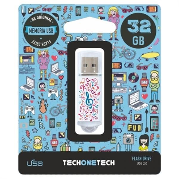 TECH One TECH Music Dream 32GB USB 2.0 Flash Drive
