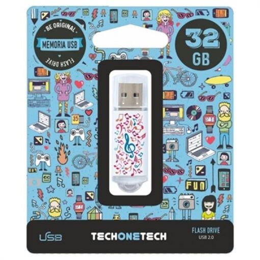 TECH One TECH Music Dream 32GB USB 2.0 Flash Drive