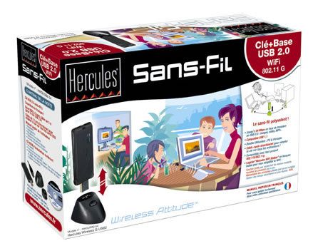 Adaptador de red Hércules USB 2.0 (802.11b/g)