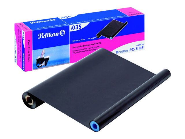 Pelikan Black Printer Ribbon, 217mm x 47m, for Brother FAX-T72, T74, T76, T78, T84, T86