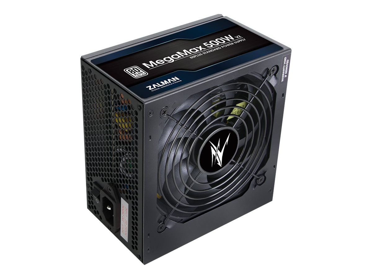 Zalman MegaMax ZM500-TXIIv2 - 500W ATX Power Supply with 80 PLUS Certification