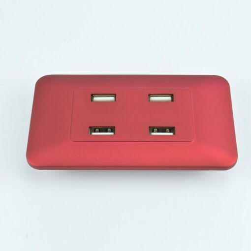 Hub MCL magnétique à 4 ports USB 2.0 - Rouge