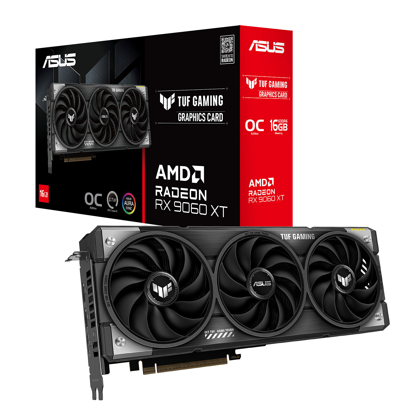ASUS TUF Gaming Radeon RX 9060 XT OC Edition 16GB GDDR6