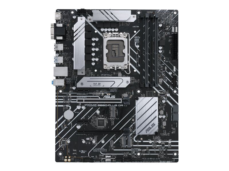 ASUS Prime B660-PLUS D4 Motherboard - ATX, LGA1700 Socket, B660 Chipset