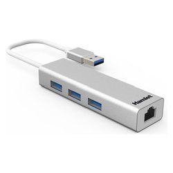 Adaptador de red Hamlet USB 3.0 Gigabit + Hub