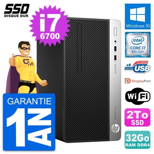 Ordinateur de bureau HP ProDesk 400 G4 MT