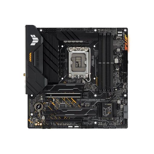 ASUS TUF Gaming B660M-PLUS WiFi - Placa base - Micro ATX - Socket LGA1700 - Chipset B660 - USB-C Gen 2x2, USB 3.2 Gen 1, USB 3.2 Gen 2, USB-C 3.2 Gen 1 - LAN Gigabit 2,5 - Gráficos integrados (procesador requerido) - Audio HD (8 canales)