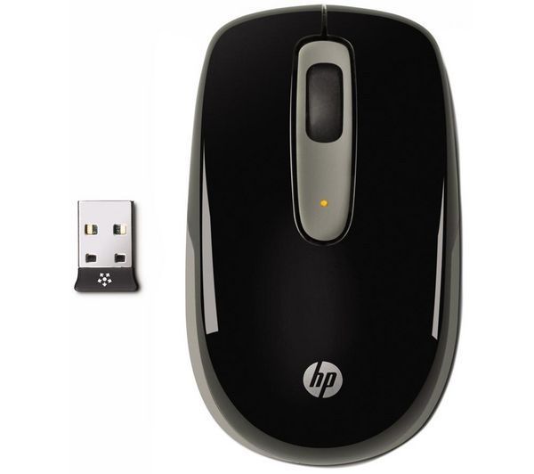 HP Wireless Mouse LB454AA - Black + 4-Port USB Hub BL-USB2HUB2B
