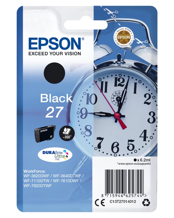 Carta de tinta Epson DURABrite Ultra - Reloj alarma 27 - Nueva