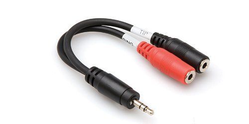 Hosa 3.5mm TRS to 3.5mm TSF Adapter