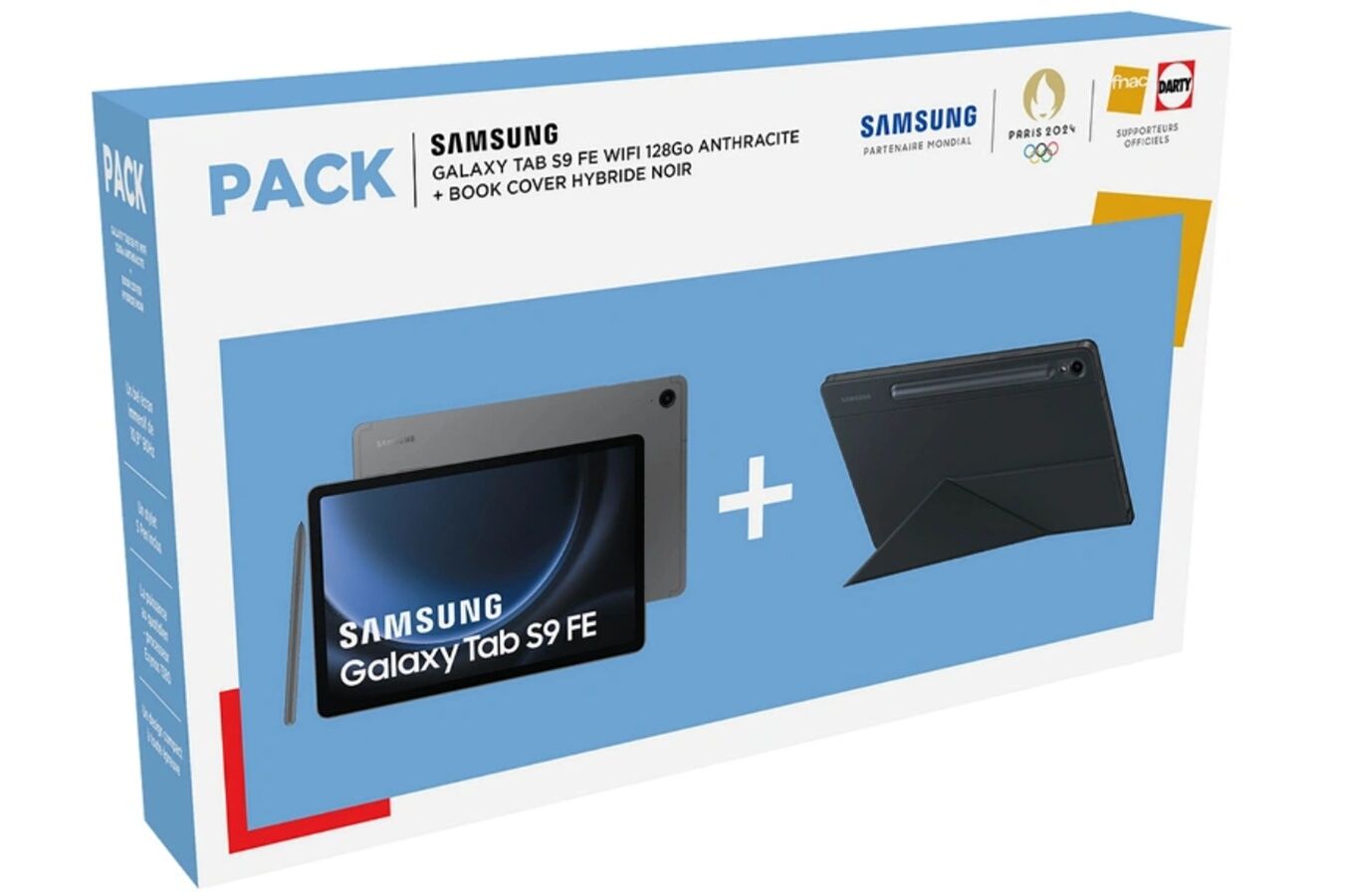 Samsung Tab S9FE Wi-Fi 128GB Black + Protective Case
