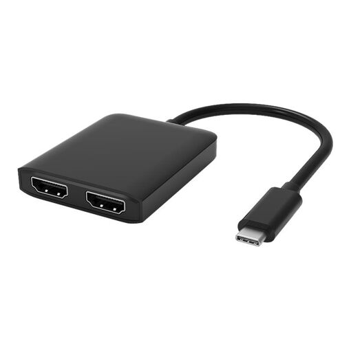 Adaptateur vidéo DLH - USB-C mâle à HDMI femelle - 19 cm - Noir - prise en charge 4K60Hz