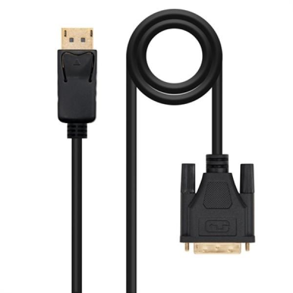 Câble et adaptateur vidéo Nanocable 1m DisplayPort vers DVI Noir