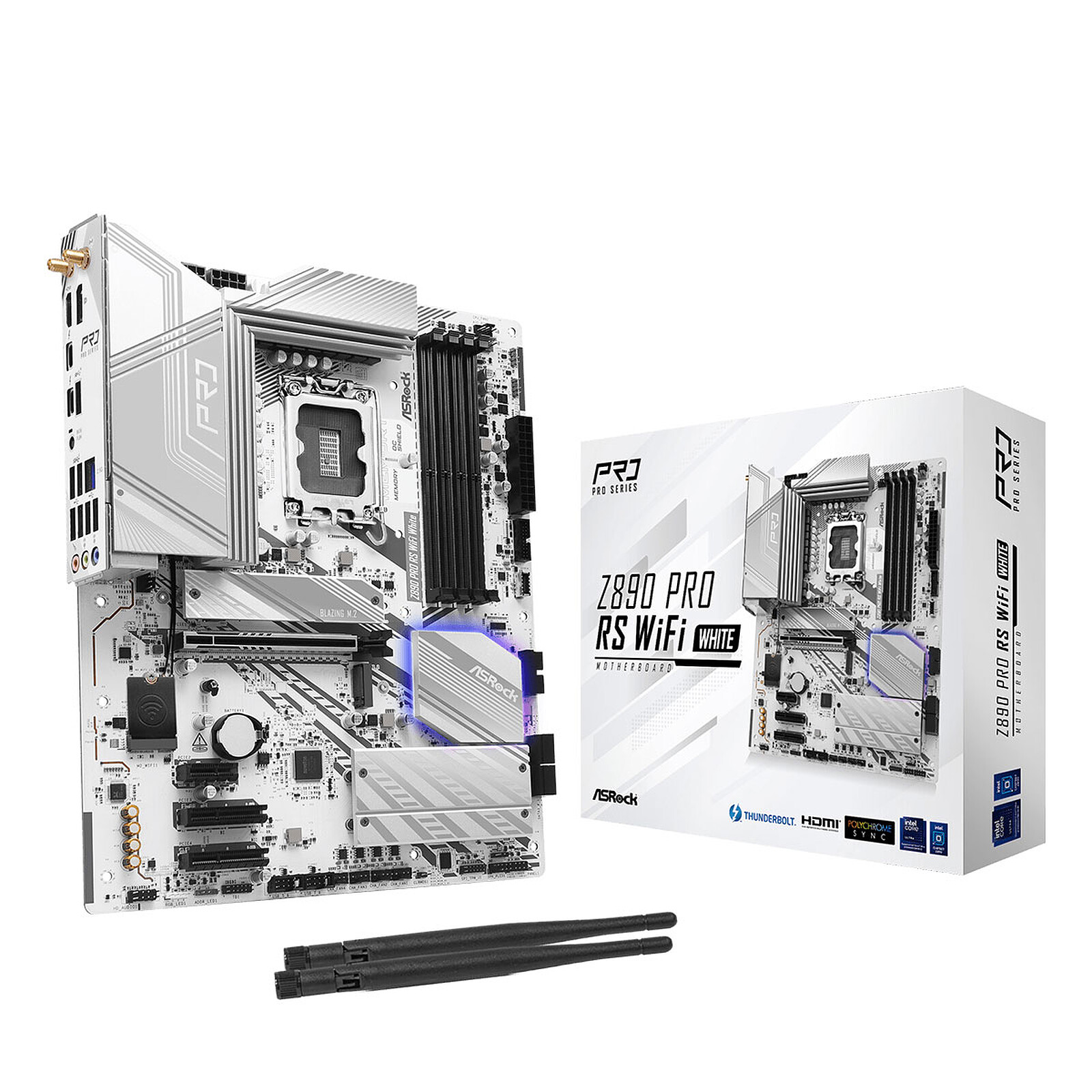 ASRock Z890 Pro RS WiFi Blanc (Édition Sport Race)