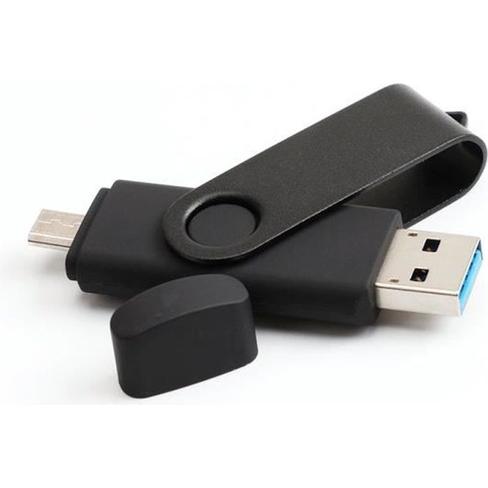 Clé USB Outad 2 en 1 OTG 32 Go USB 3.0 Noir