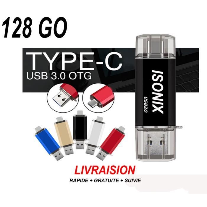 Isonix 128GB Type-C OTG USB Flash Drive for Android/PC