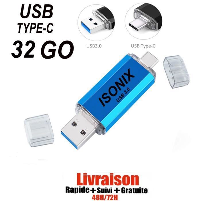 Isonix 32GB Type-C OTG USB Flash Drive for Android/PC