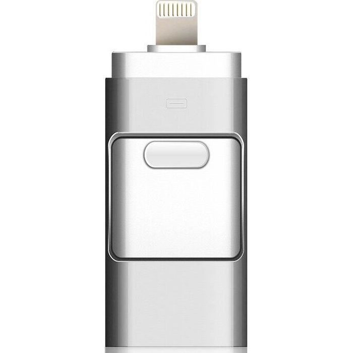 NEWSKY 3-in-1 OTG USB Clear for iPhone iPad iOS, Type-C and PC - 64GB