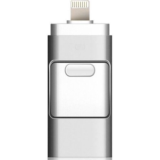 NEWSKY 3-in-1 OTG USB Clear for iPhone iPad iOS, Type-C and PC - 64GB