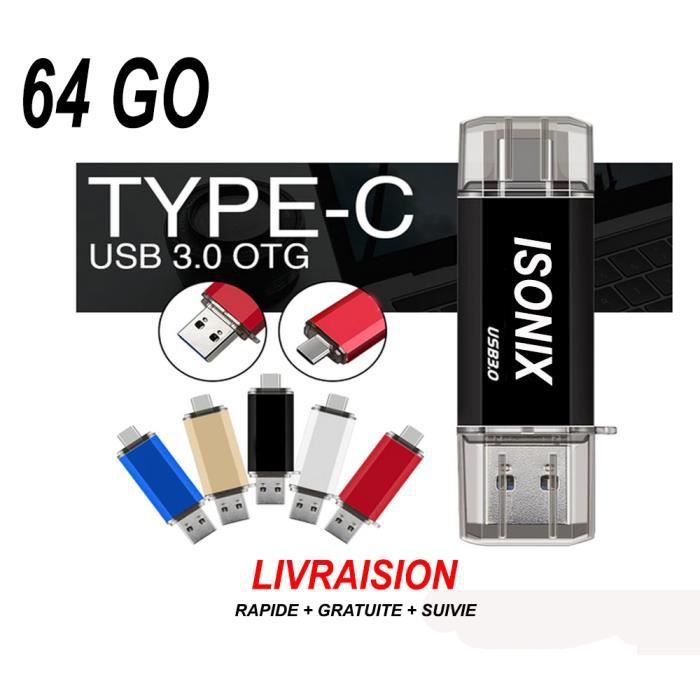 Isonix 64GB Type-C OTG USB Flash Drive