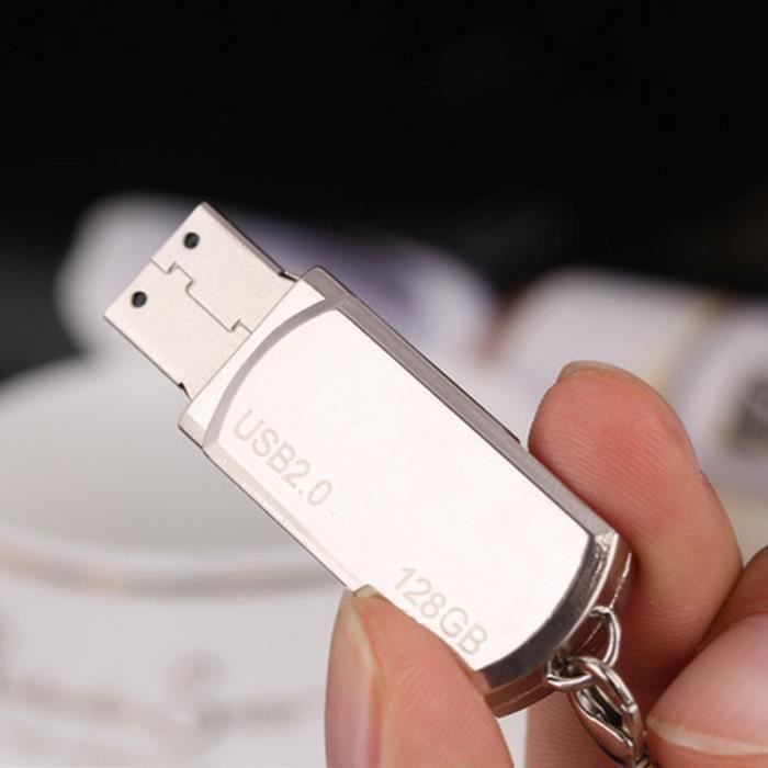 LULUA Metal, Waterproof, High-Speed USB 2.0 Flash Drive (128GB)